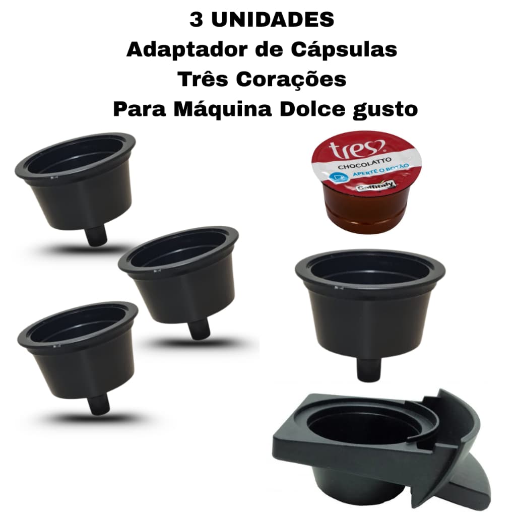 Adaptador Cápsulas Três Corações Para Dolce Gusto