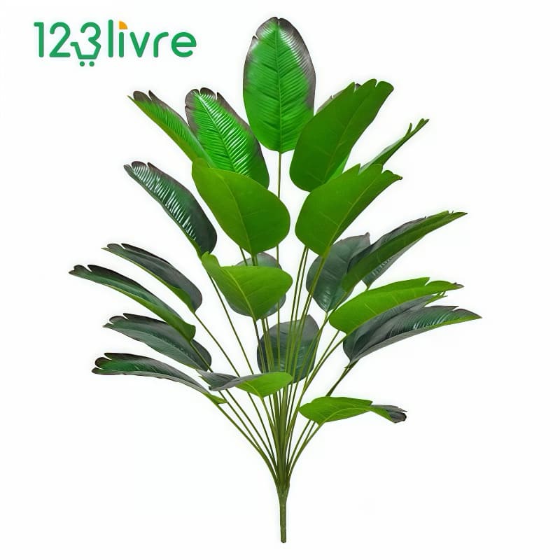 18 folhas de bananeira decoração de plantas artificiais