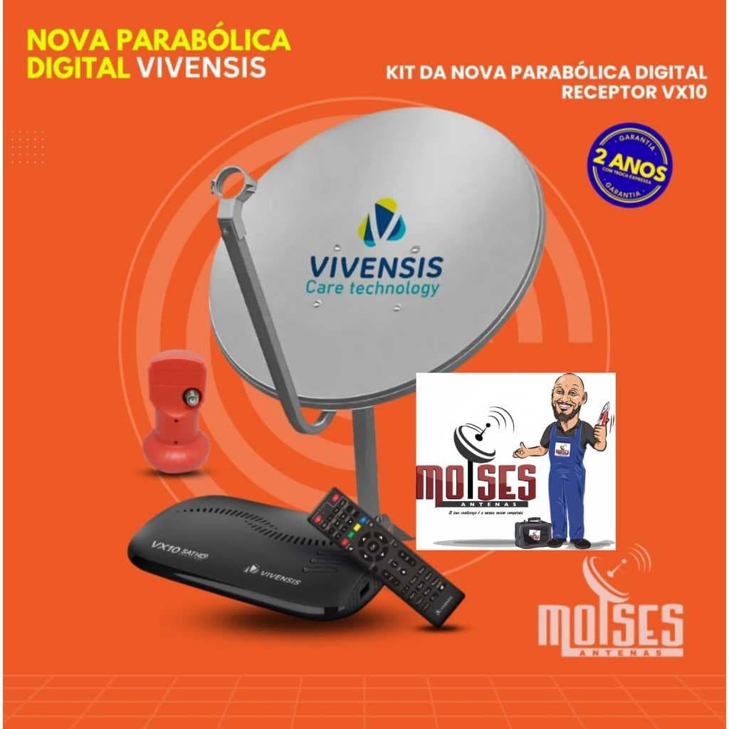 kit parabolica vivensis com a parabolica vivensis, sem cabo , sem conectores