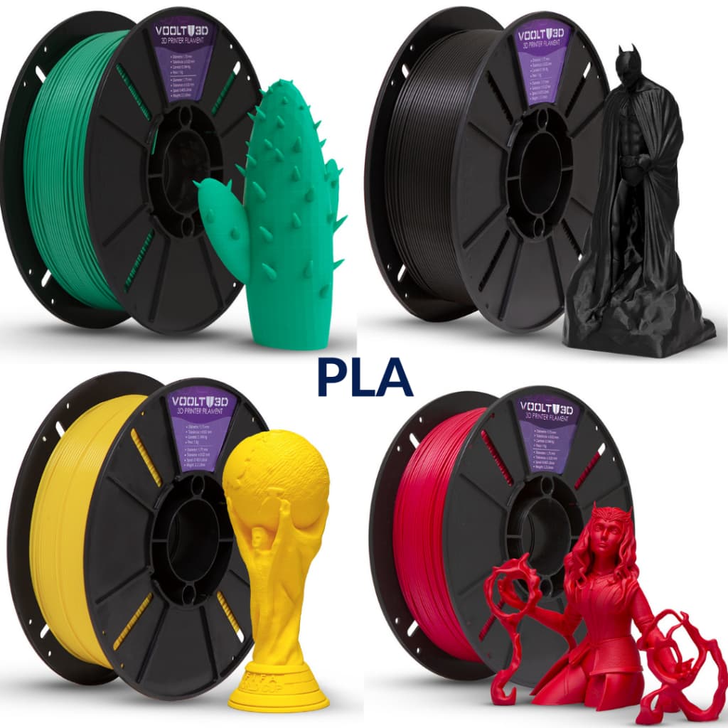 Voolt3D Filamento PLA 1KG 1.75mm Premium Para Impressora 3D – Várias Cores