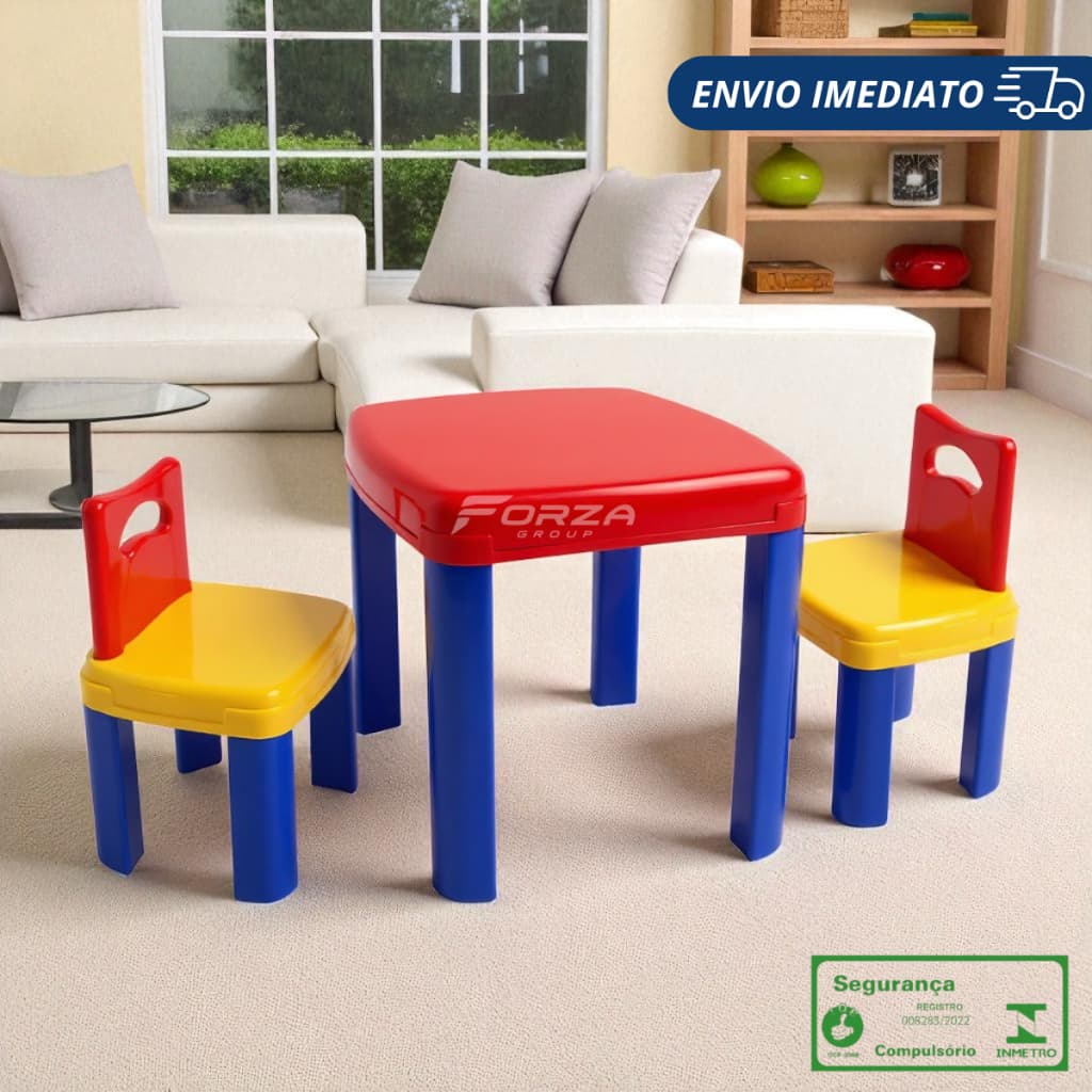 Mesinha de Brinquedo Infantil Com Mesa e Cadeira Didatica Para Meninos e Meninas