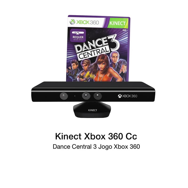 Sensor Kinect Xbox 360 + Jogo Dance Central 3 Origina