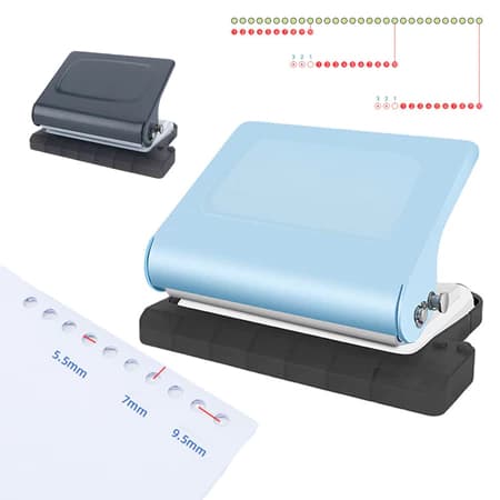 Furador Manual De 10 Furos Furador Universal Portátil Para Documentos De Papel