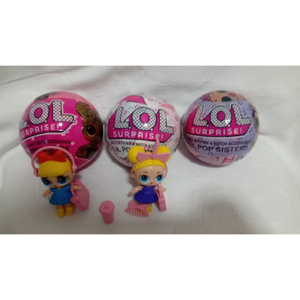 Kit com 2 Bolas Lol Surprise com acessórios