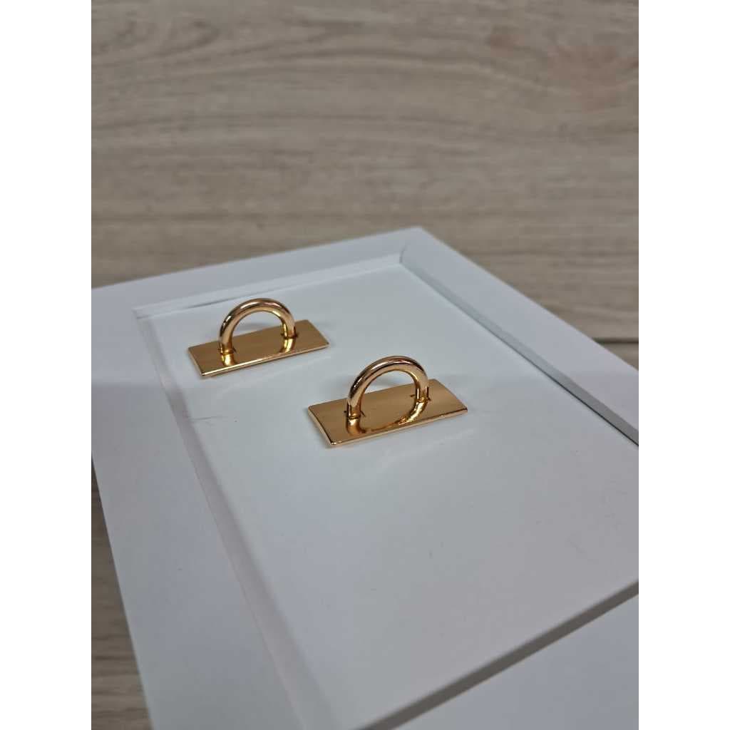 4 Porta alça/tassel oval dourado para bolsas,bolsas de crochê,mochilas