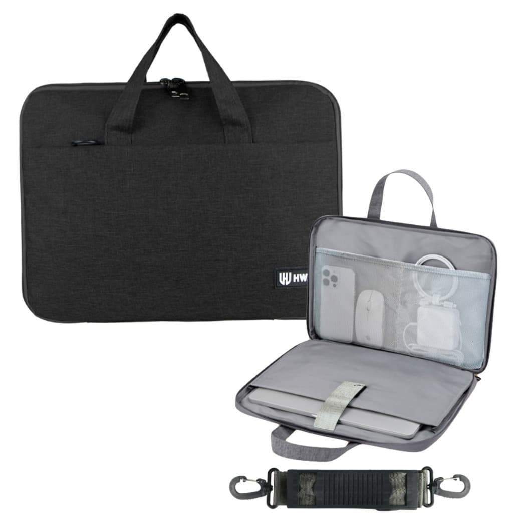 Capa Case Pasta Notebook de 14 ate  17 polegadas Super Reforçada Alça Acolchoada Premium