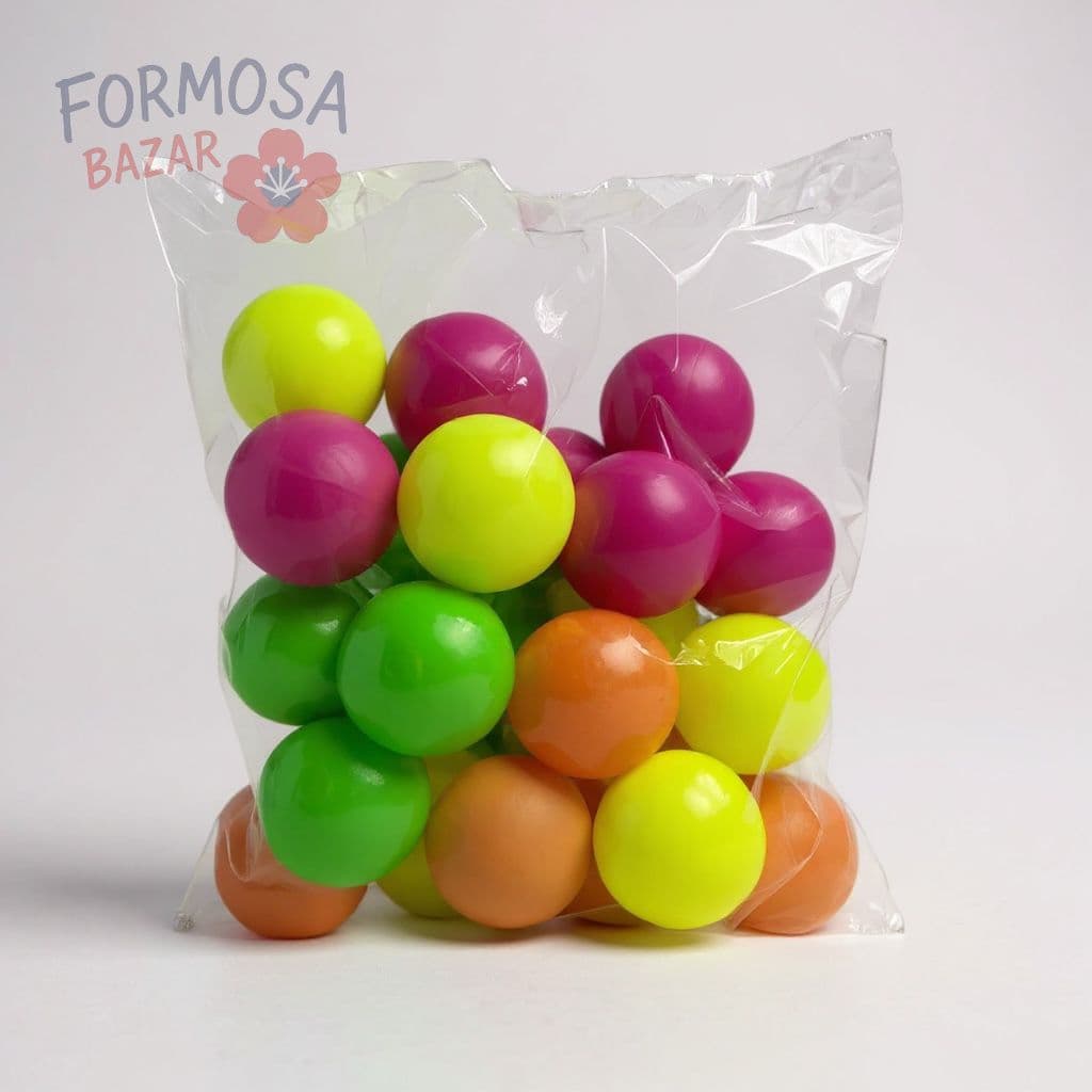 Bolinhas Neon Ping Pong 50 unidades - Dois pacotes