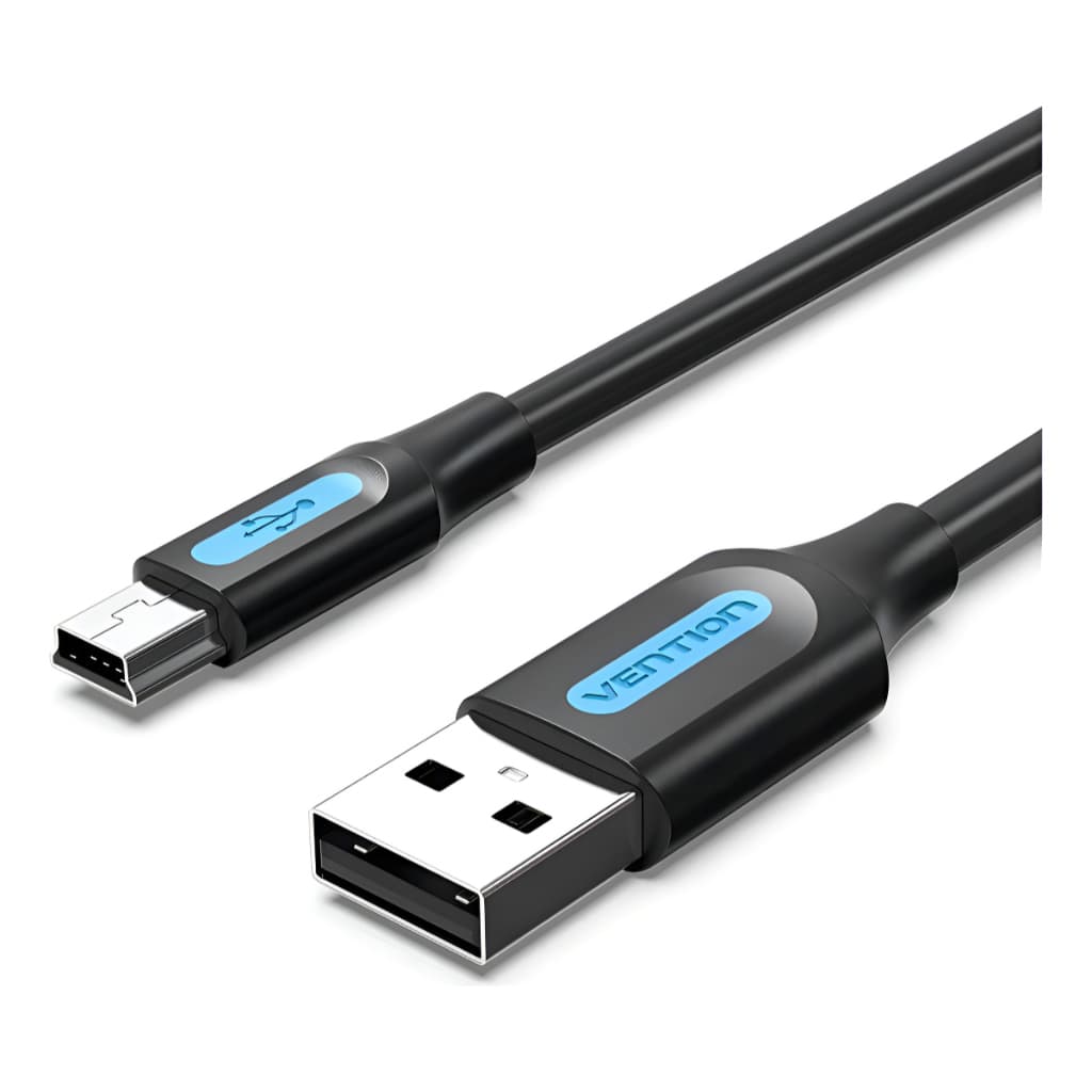 Vention - Cabo USB 2.0 x Mini USB V3 / PS3 / GPS / Câmera - Carregamento Rápido e Dados Estáveis