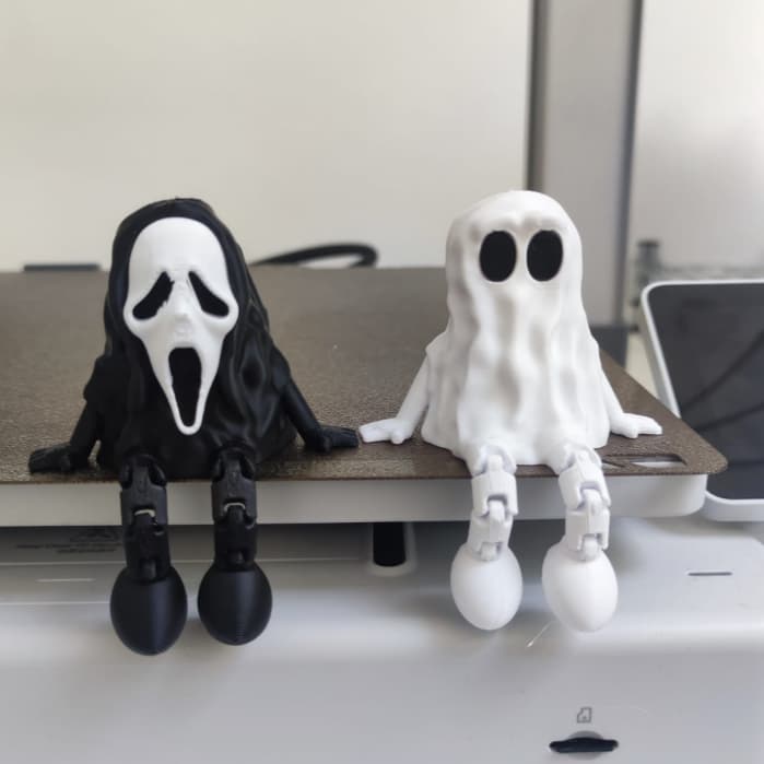 Bonecos Articulados Halloween, Fantasma Articulado, Pânico articulado, perninhas articuladas