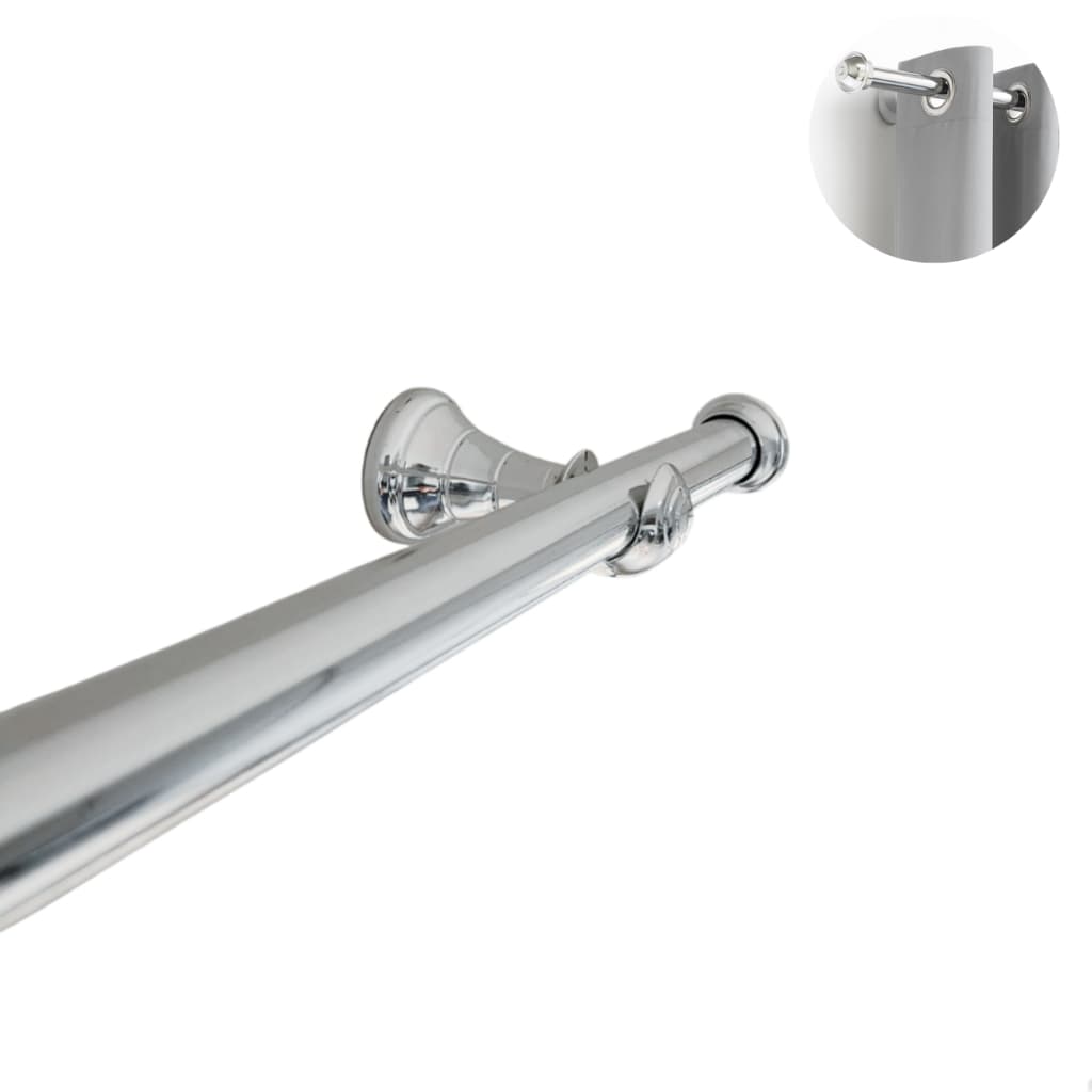 Kit Varão Cortina 2,40 Metros 28mm Varias Cores Simples