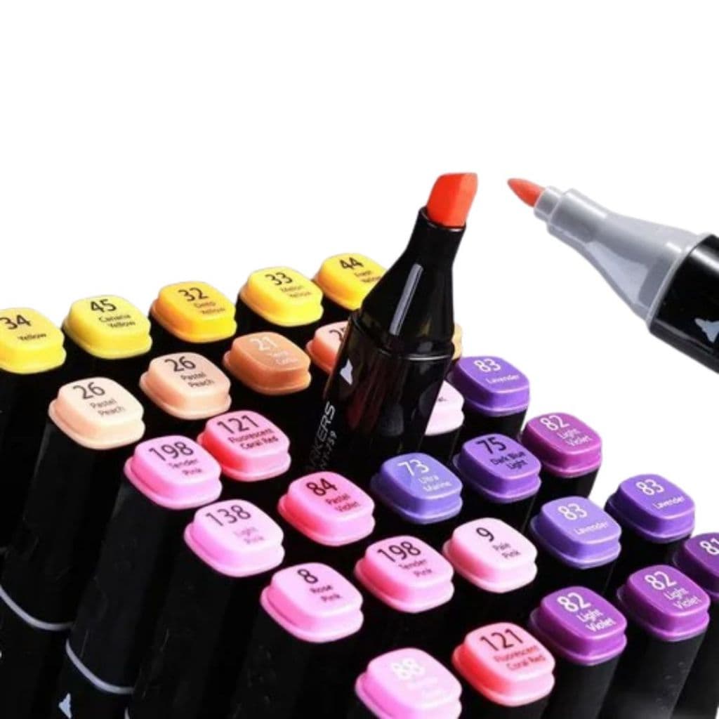 Caneta Colorida  Marcadora Permanente 24/36/48/60/80/120/168 Peças