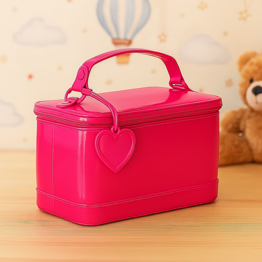 Necessaire Infantil Manu Colorida Bolsa de Menina Kids Impermeável para Passeio e Viagem