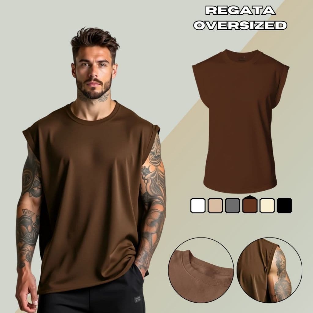 Regata Machão Masculina GuGi Premium Academia Casual Estilo Conforto e Qualidade 100% Algodão