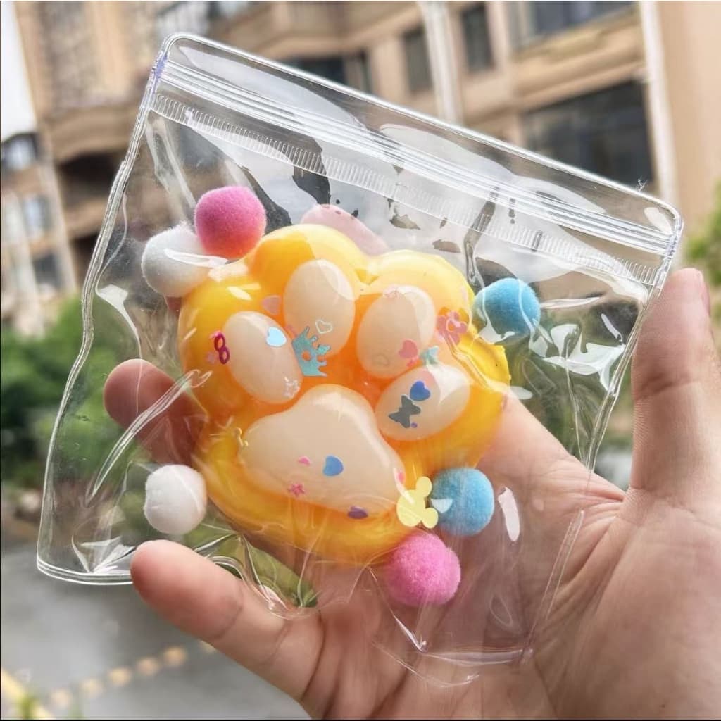 Brinquedos squishy Sensoriais patinha de Gato Slime&Squishy Toys