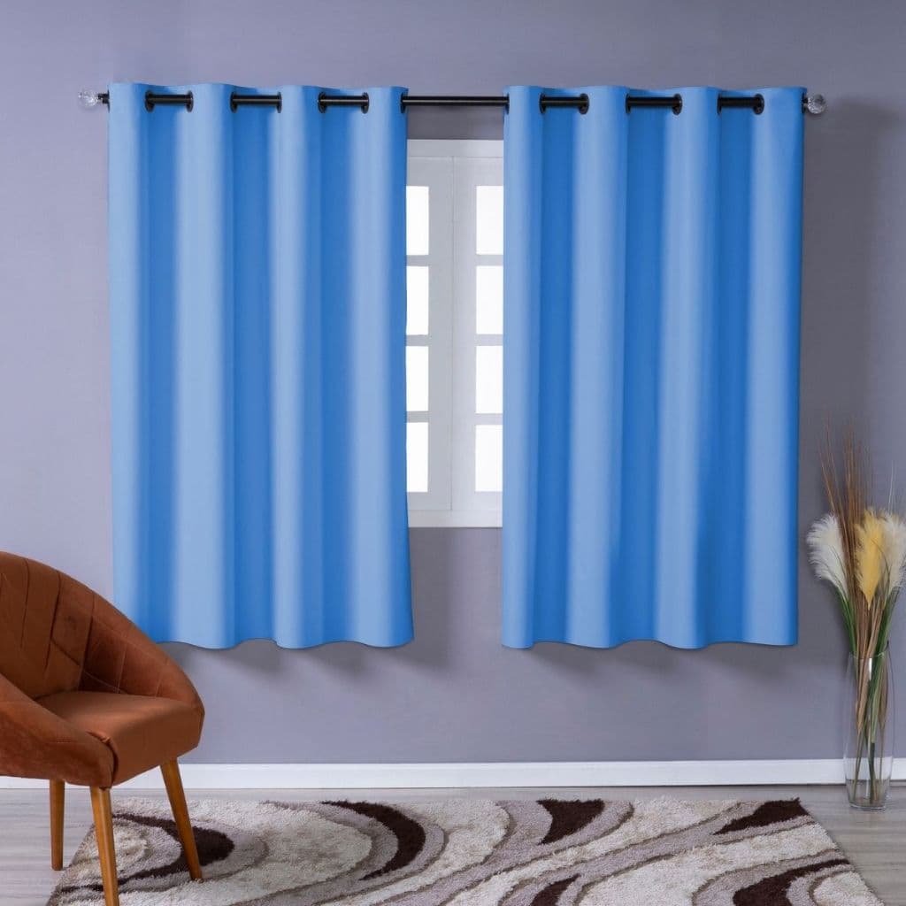 Kit 02 Cortinas 100% Blackout 1,10m x 1,30m PVC