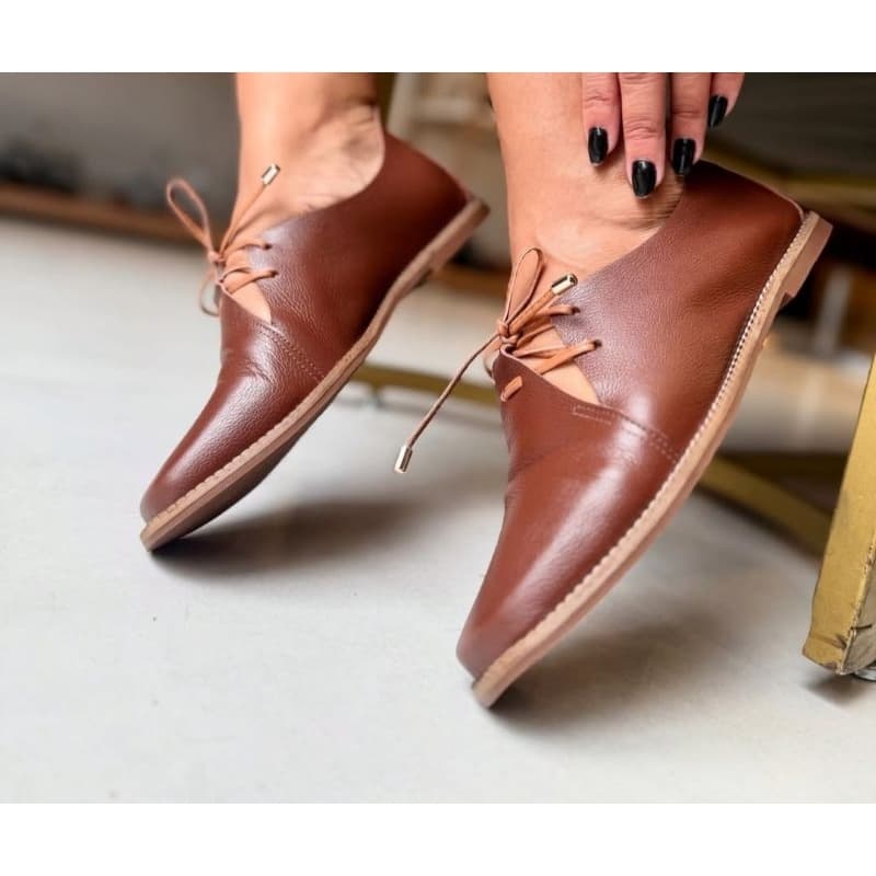 SAPATO OXFORD COURO LEGÍTIMO- NOBRE E DE PELICA, EXTREMAMENTE MACIO E CONFORTÁVEL