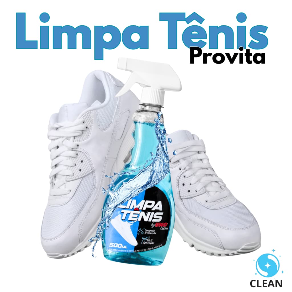 Limpa Tênis Spray Limpeza Profunda Profissional Uno Clean Provita