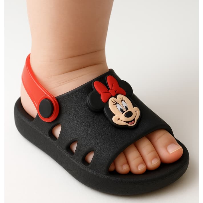 Sandália Babuche Infantil Bebe Stitch  Minnie Personagem Confortável Antiderrapante Fofa Lançamento Escola Dia a Dia