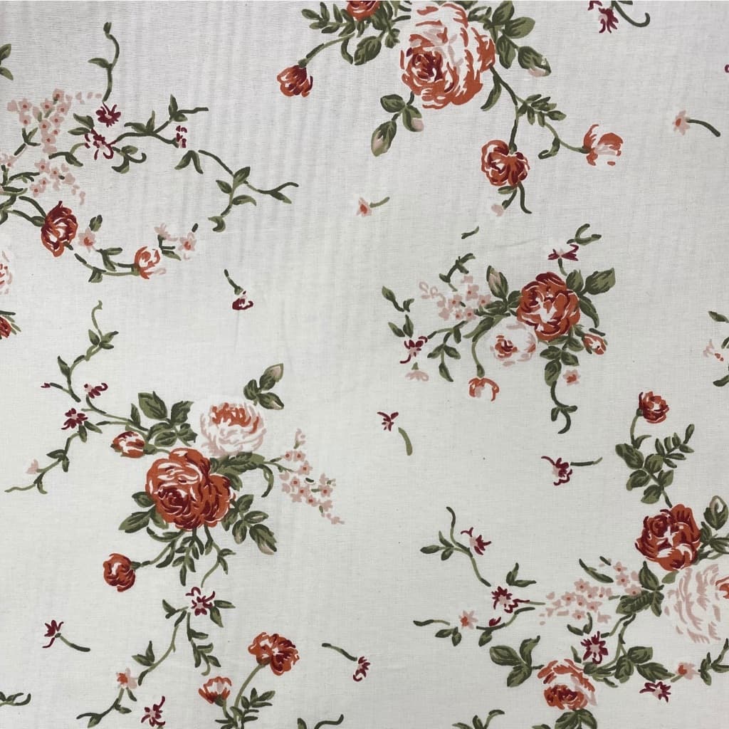 Tecido Percal Estampado 200 Fios - 1,00mts x 2,55mts