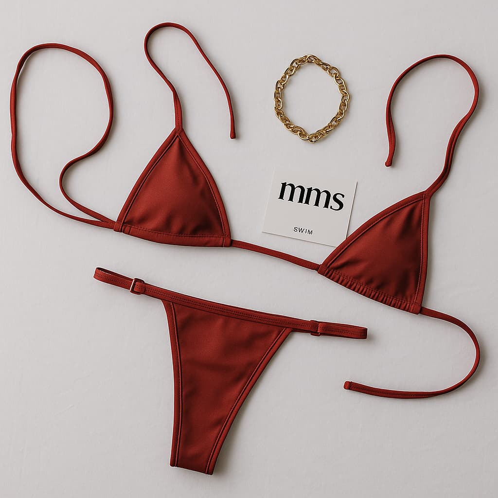 Biquini Fita Marquinha Sol Verão Proteção UV50 Microfibra Com Forro