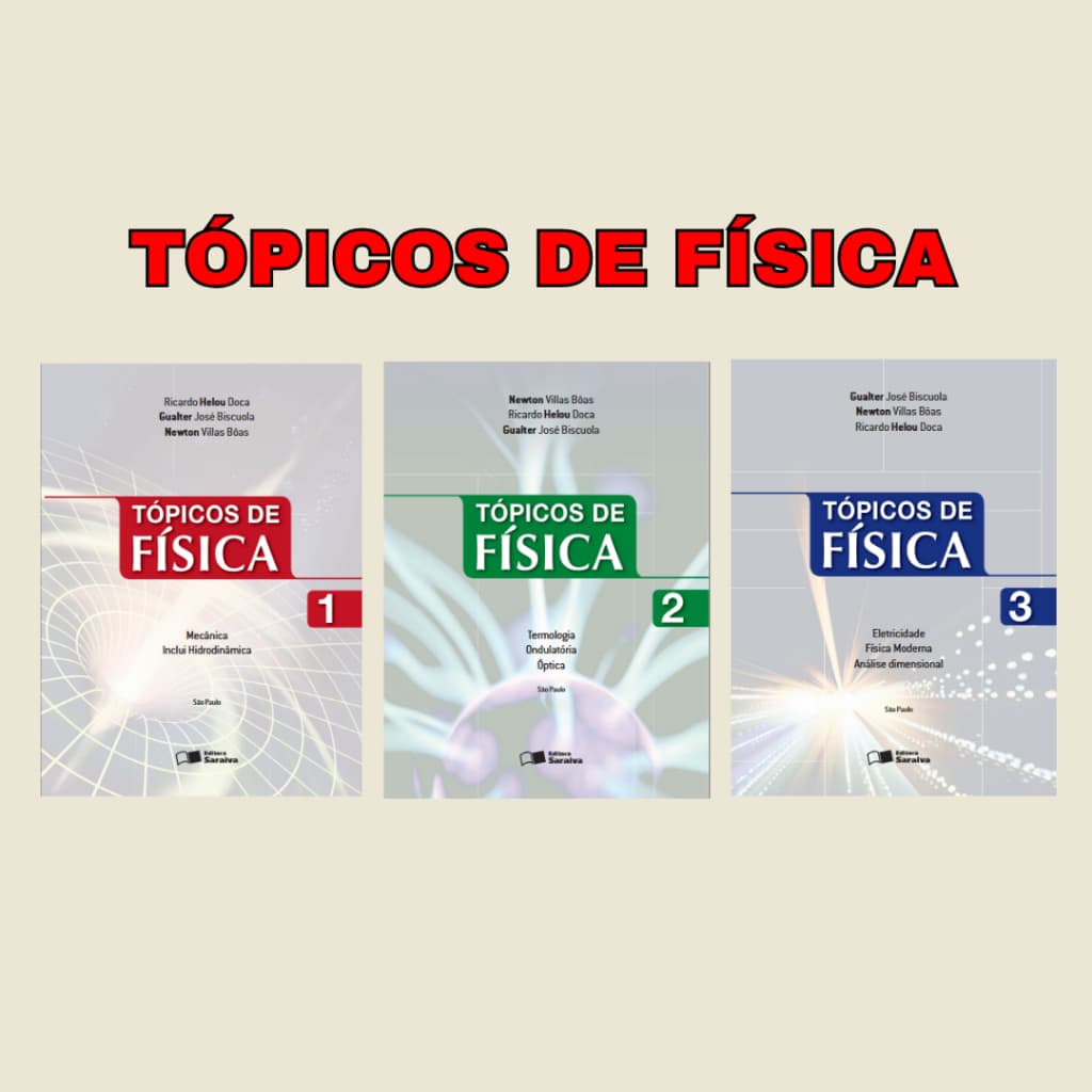 Tópicos de Física (Vol. 1, 2 e 3) | Livreto (A5) | Encadernado | Colorido