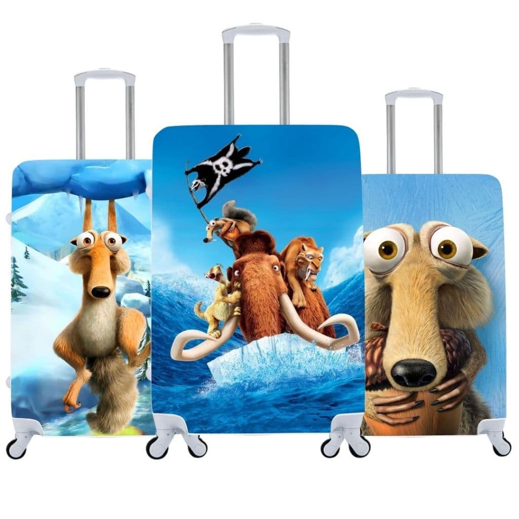 Capa de Mala Personalizada Era Do Gelo Estilo e Proteção Para Suas Viagens