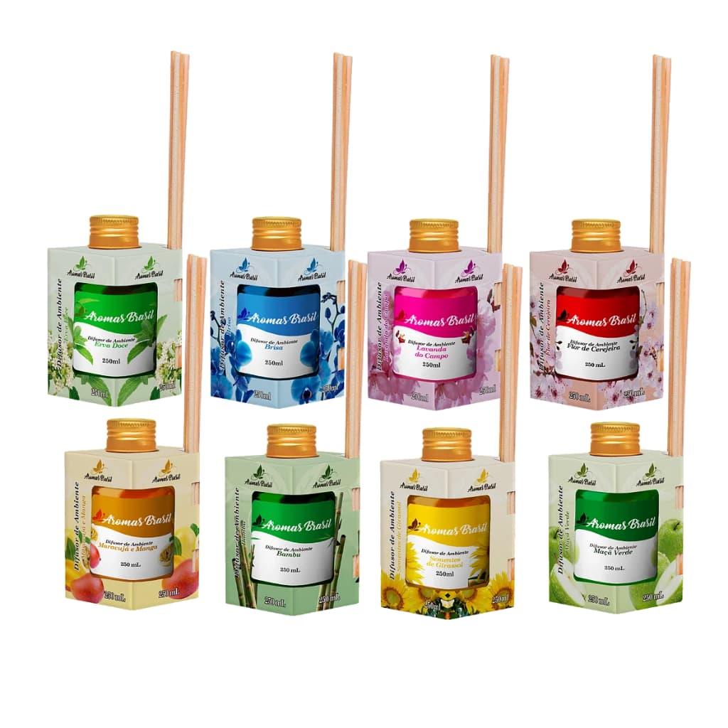 Difusor Aromatizante de Varetas Aromas Brasil 250ml