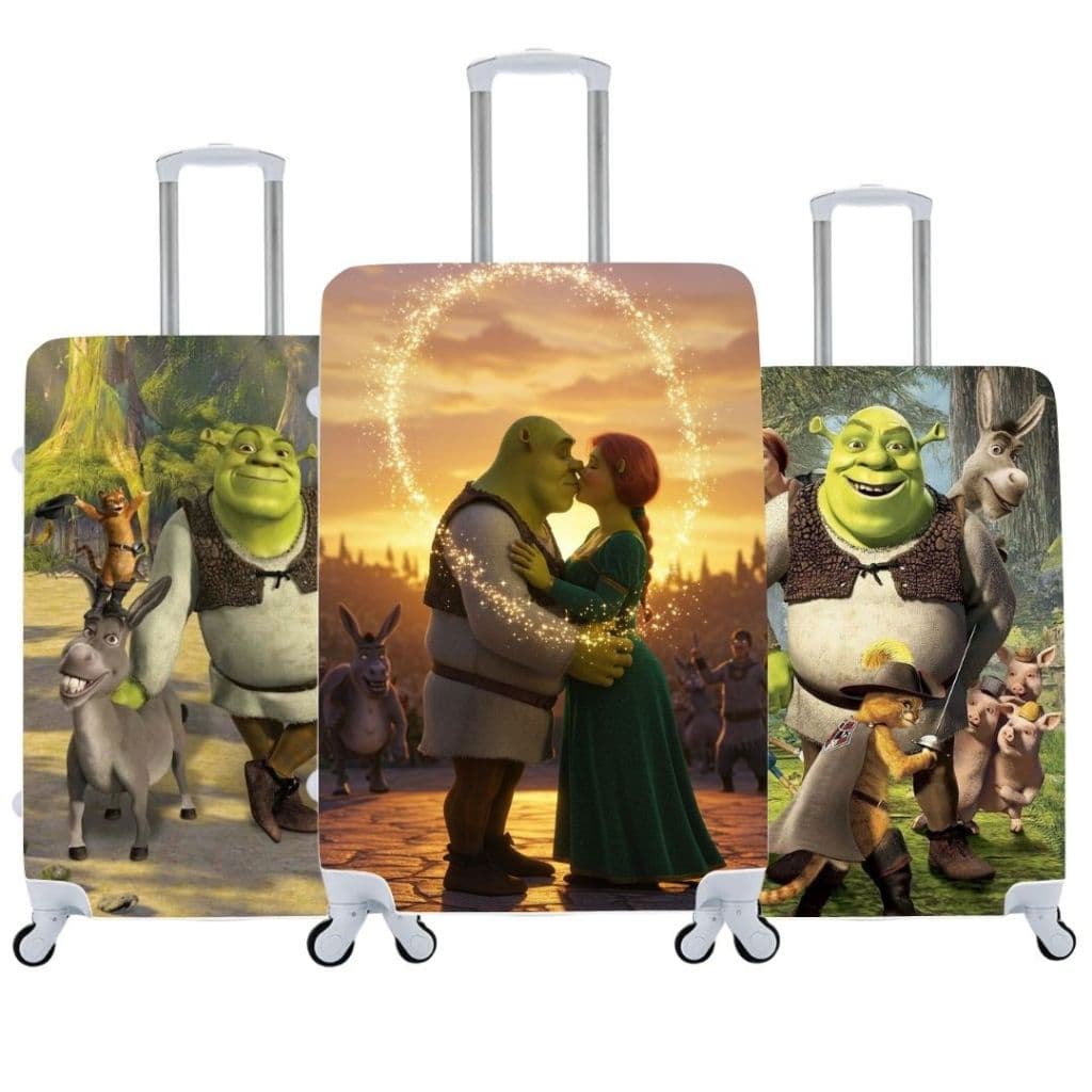 Capa de Mala Personalizada Shrek Estilo e Proteção Para Suas Viagens Bagagem