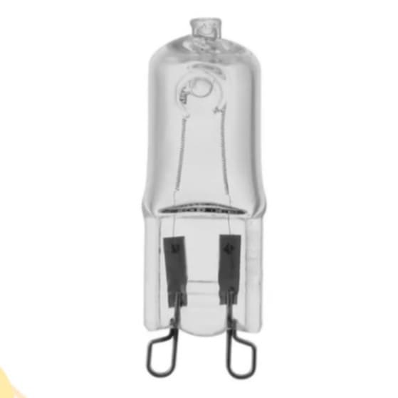 Lâmpada Halógena G-9 para Fogões e Fornos Elétricos 25W 220V e 127V