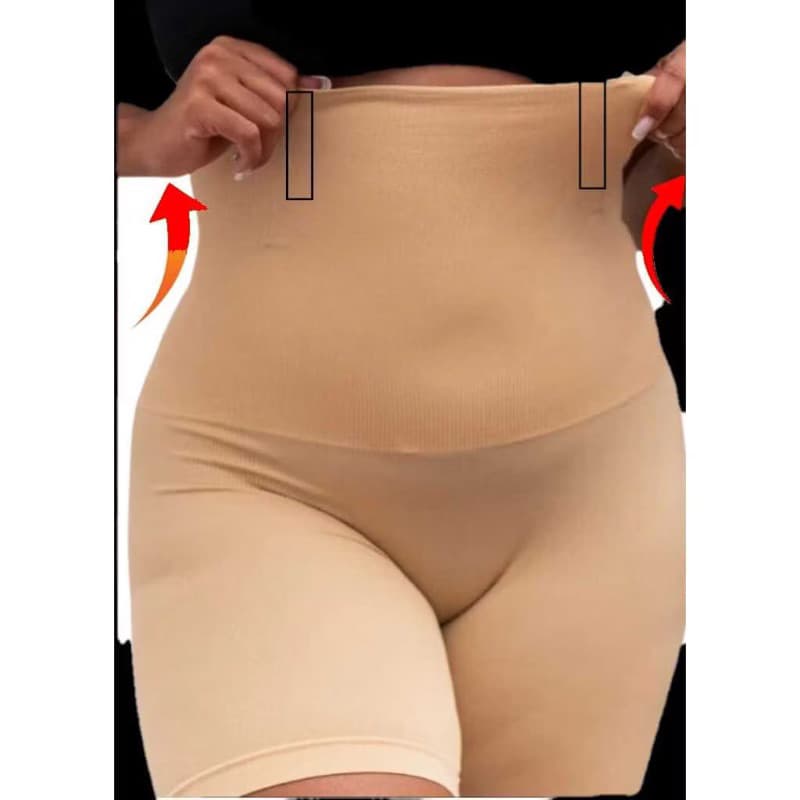 Short Cinta Modeladora 4 Barbatanas -Alta Compressão -Não Enrola - Zero Transparência  Empina Bumbum Plus Size