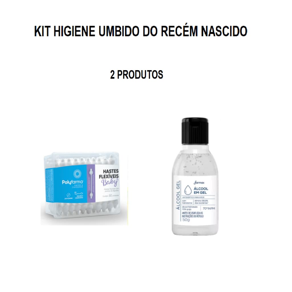 Kit Cuidados Coto Umbilical Recém Nascido Maternidade