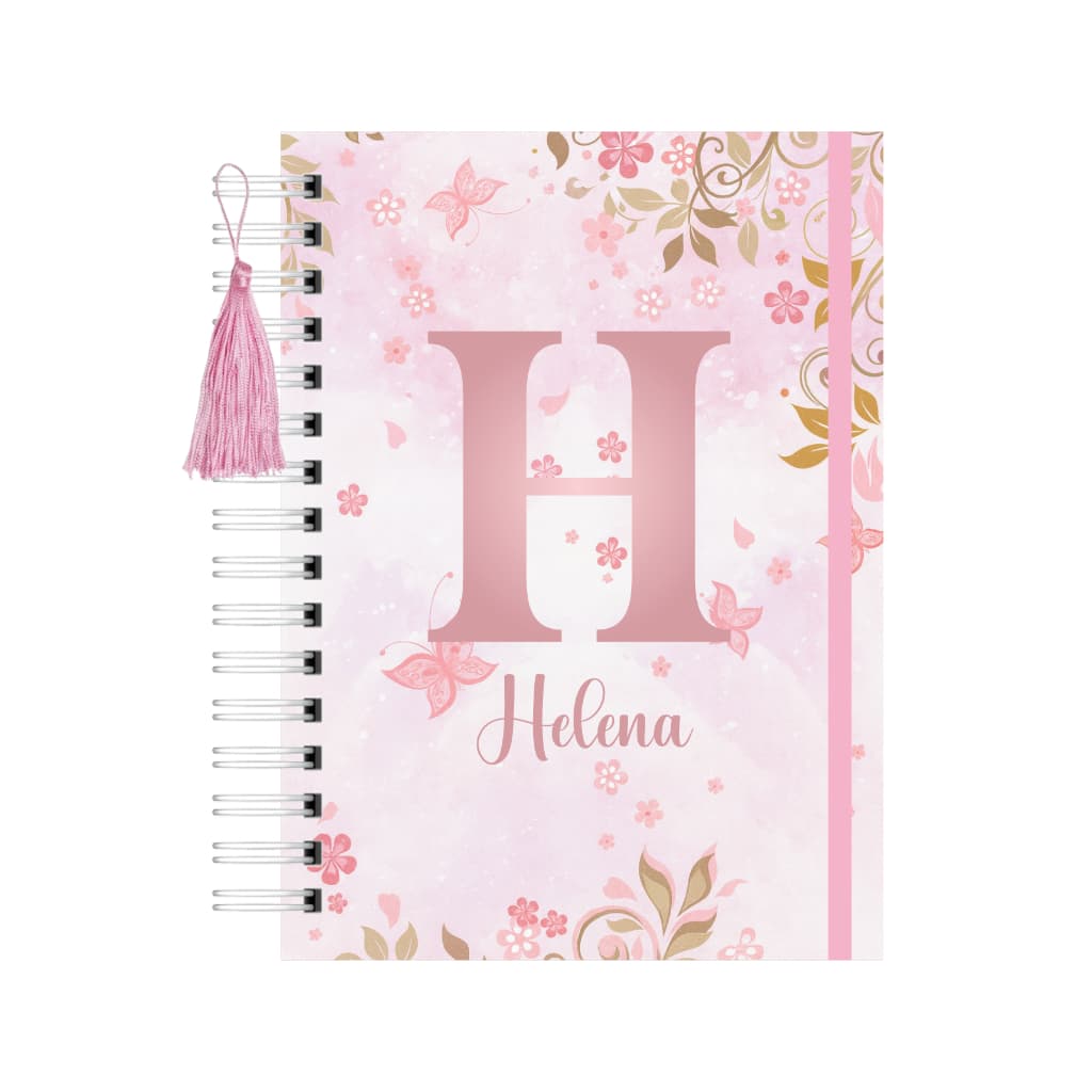 Caderneta De Vacinação Menina Personalizada com Nome Floral 2