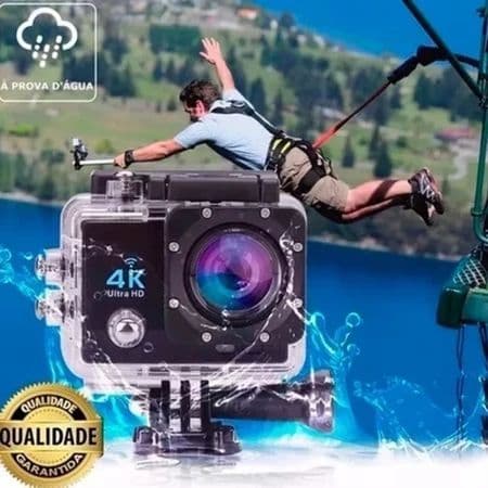 Câmera De Ação 4K Ultra HD Com Wifi A Prova D'água