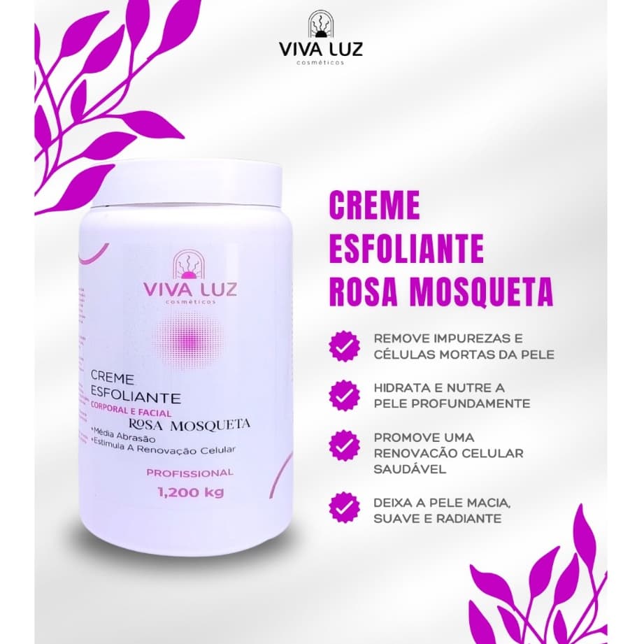 Esfoliante Clareador Rosa Mosqueta 1kg