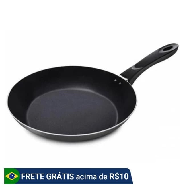 Frigideiras Francesas Antiaderentes Preta 16, 18, 20, 22 e 24 cm