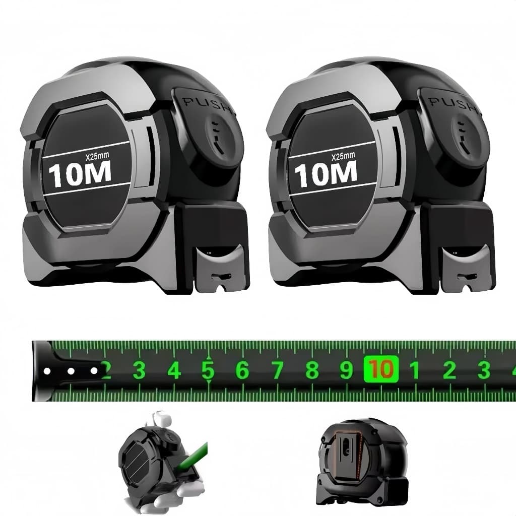 1Peça/2 Peças Trena Profissional Fita Métrica Fluorescente Com Trava 5M/7.5M/10M