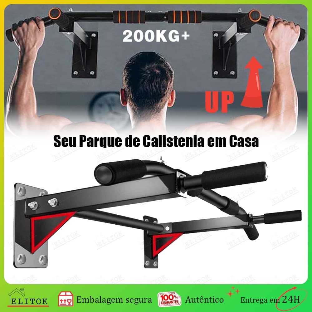 95cm Barra Horizontal de Parede para Musculação Crossfit Pull-up Chin-up Tríceps Paralelas Capacidade de Carga 200kg