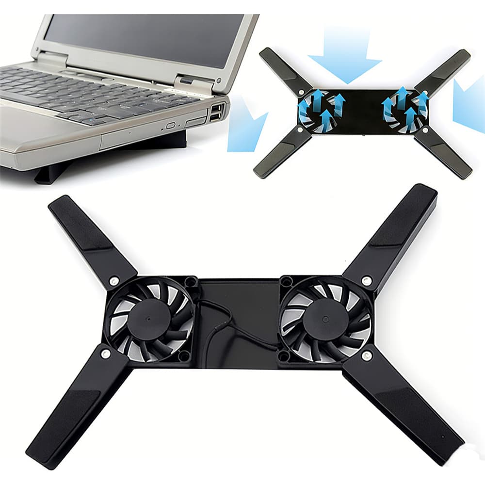 Suporte Base Notebook Com Cooler De Ventilação Dissipador De Calor - Muito prático!