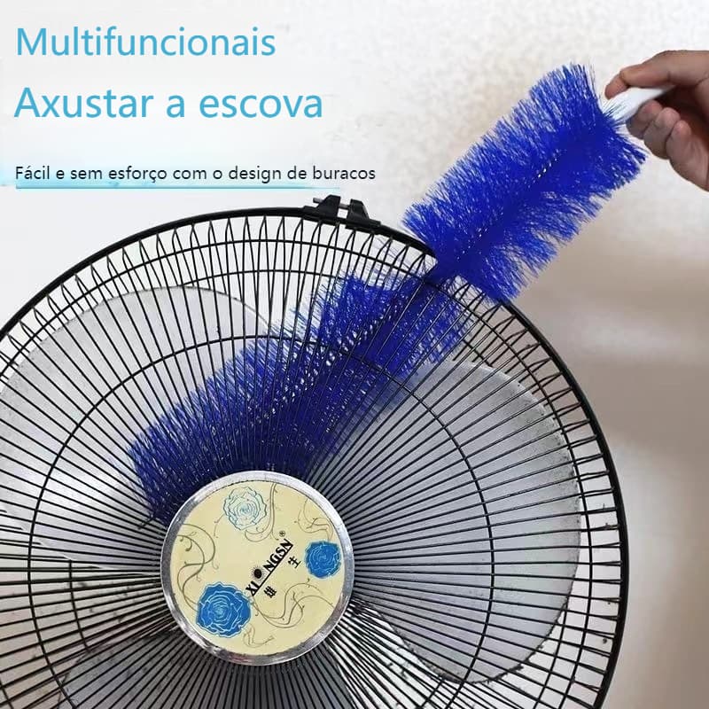 Escova de Limpeza para Ventiladores  Remove Poeira e Sujeira de Frestas com Design Multiuso para Casa