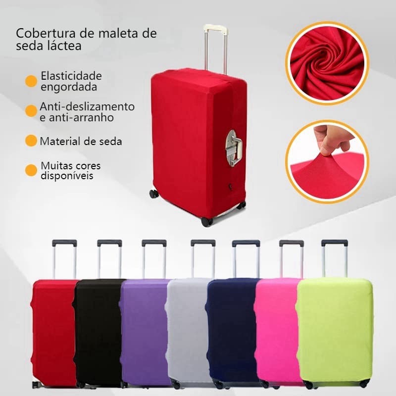 Capa Protetora Impermeável para Mala  Capa Antiderrapante com Zíper para Todos os Tamanhos de Bagagem