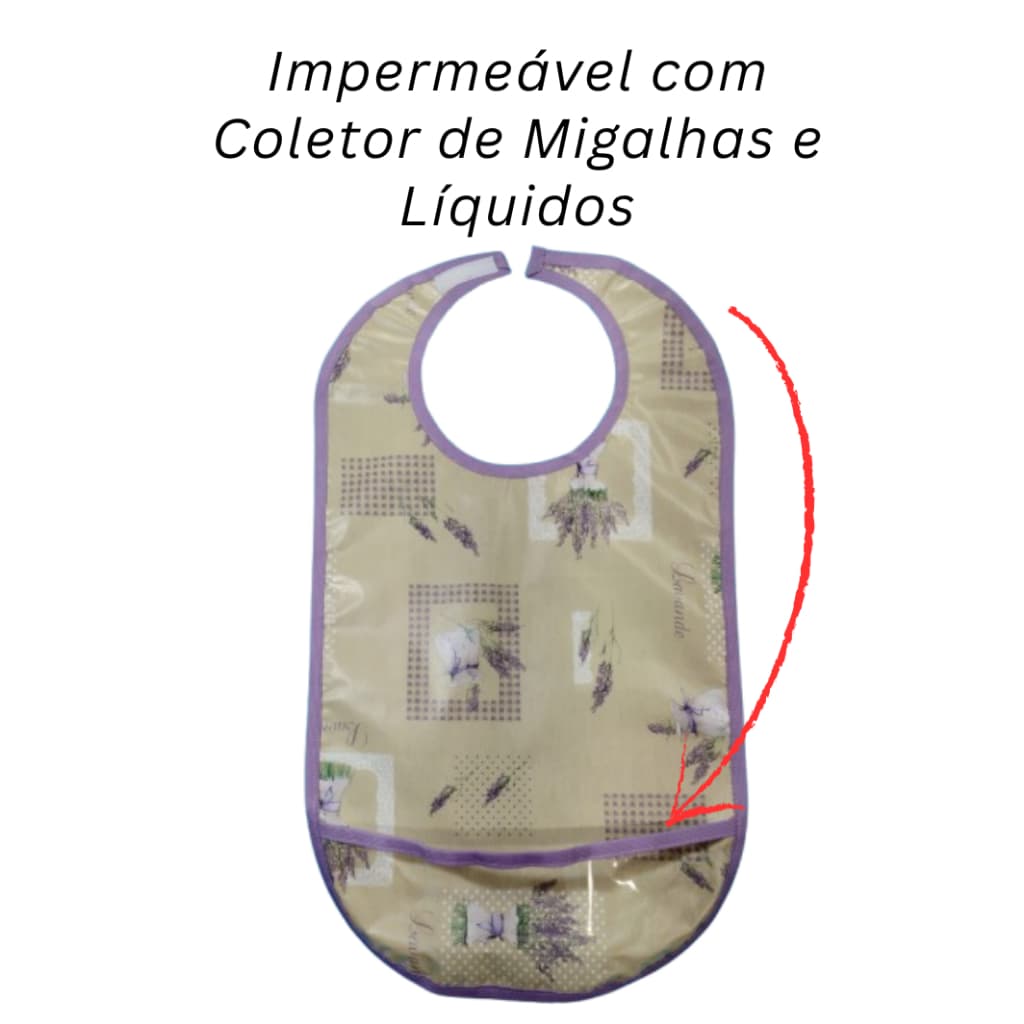 Babador p/adultos, idosos, pessoas acamadas, protege a roupa, adultos saudáveis