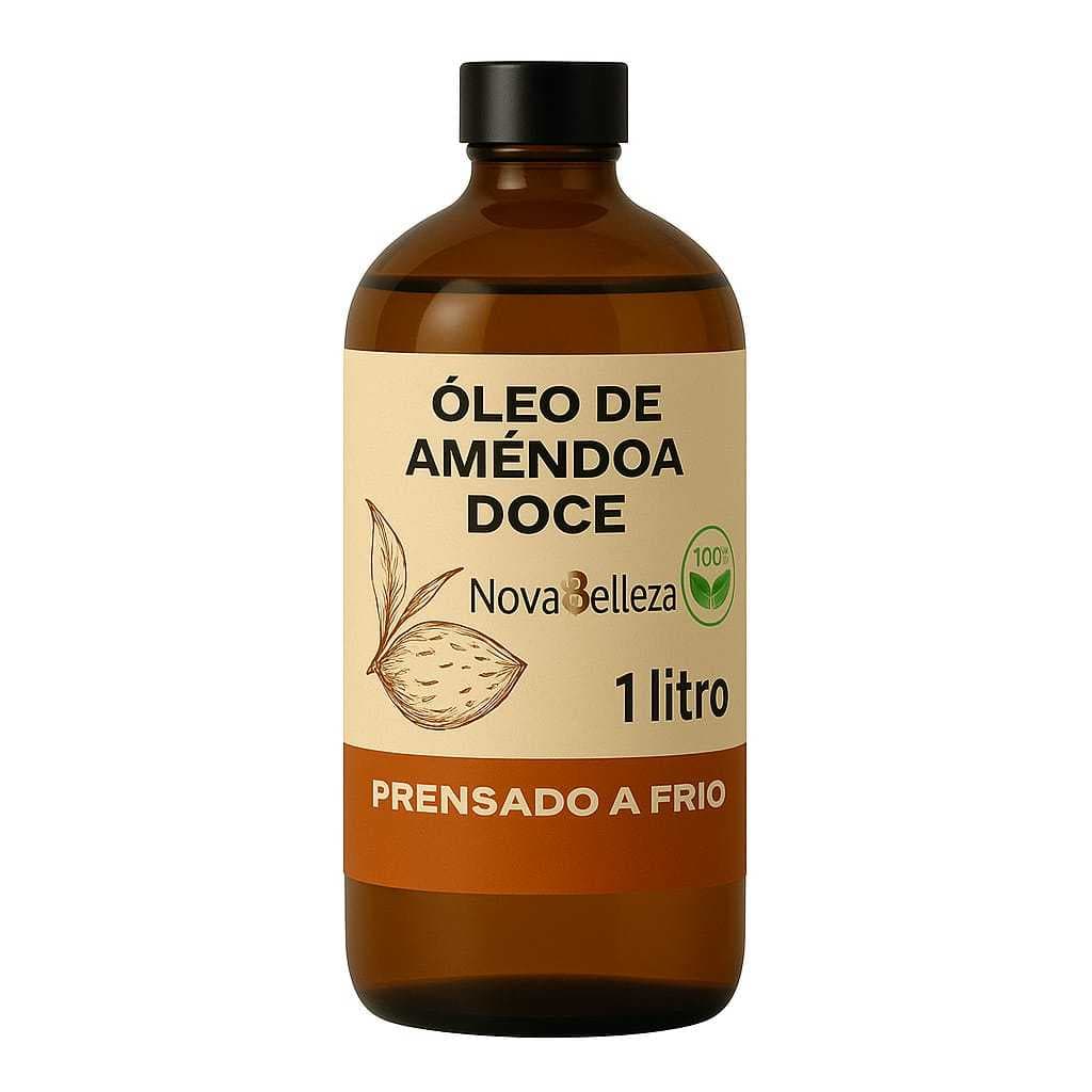 Óleo de Amêndoas 100% Puro 1 Litro Óleo Vegetal Corporal e Capilar