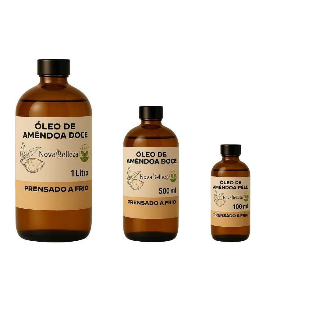 Óleo de Amêndoas 100% Puro Vegetal para Uso Cosmético
