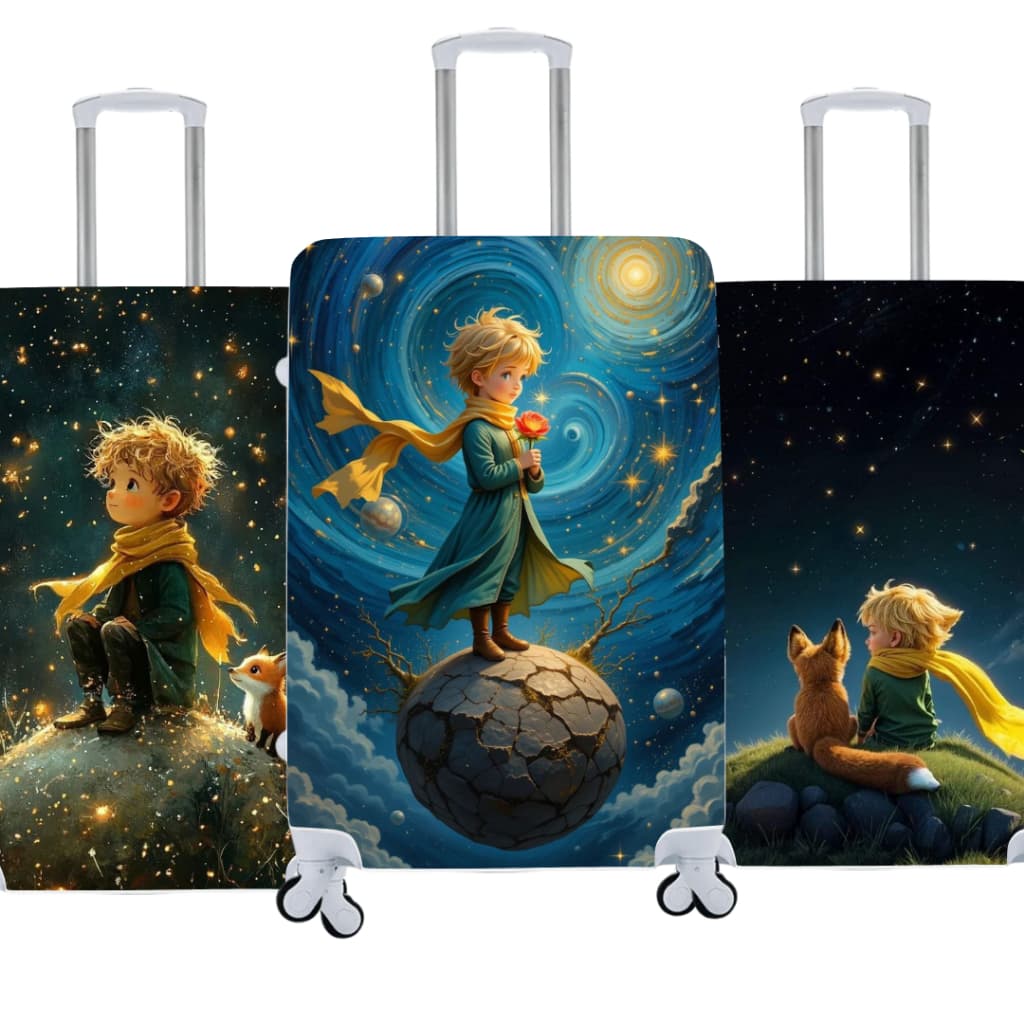 Capa de Mala Personalizada Pequeno Príncipe  Estilo e Proteção Para Suas Viagens Bagagem