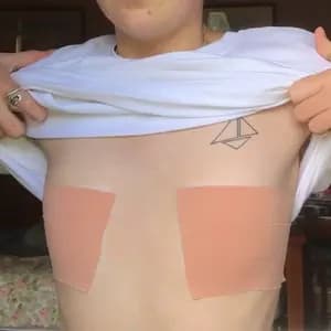 TransTape Fita Para Esconder Seios Alta Fixação Nude 3Mts Bandagem 5x5cm Fita Reduz Volume