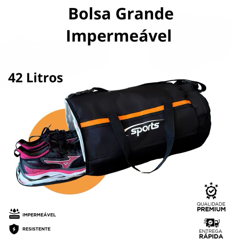Bolsa Academia Viagem Grande Impermeável