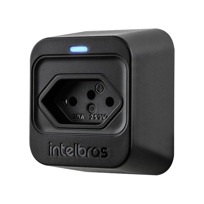 Dispositivo Anti Surto Elétrico Intelbras EPS 301 Preto 1 tomada 10A bivolt