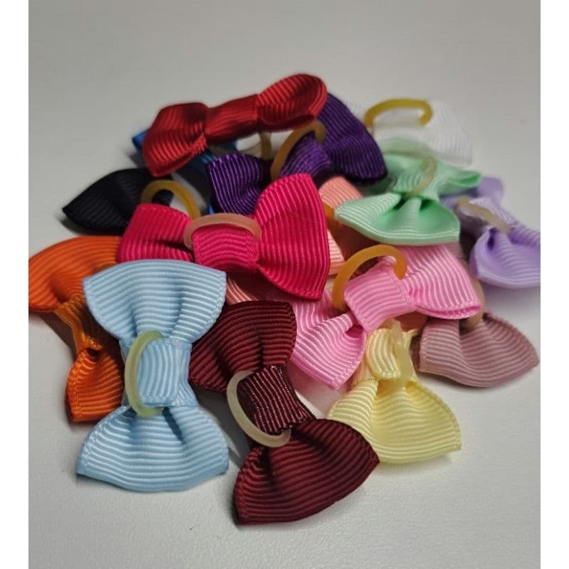 10 Laços Pet Tamanho M Laços Banho e Tosa Fêmea Macho