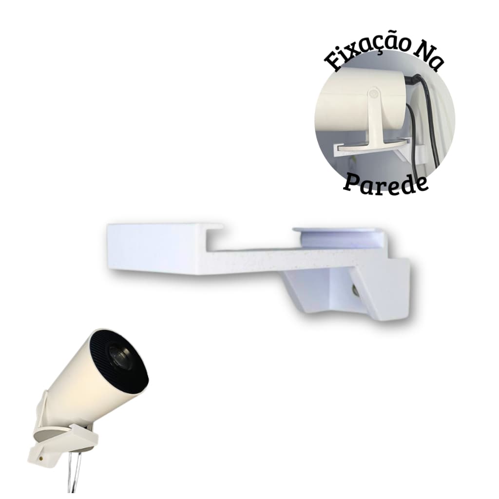 Suporte Projetor Hy300 Para Parede Branco Resistente Envio Rápido