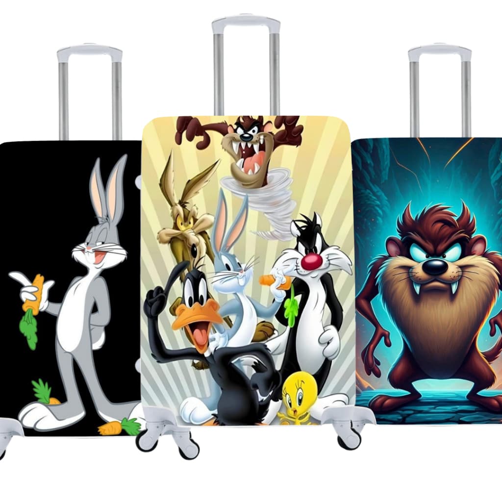 Capa de Mala Personalizada Looney Tunes Estilo e Proteção para Suas Viagens